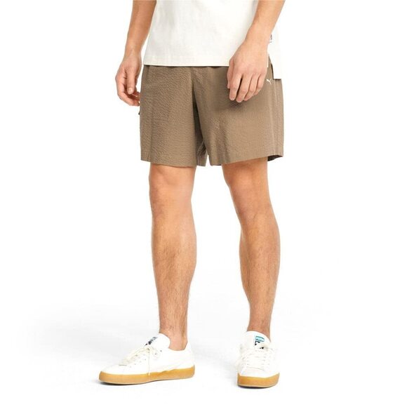 PUMA Other - PUMA MMQ Seersucker Shorts TigerS Eye XL